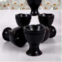 Keramika Mat Siyah Juliet Yumurtalık 6 Adet