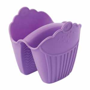 Silicone Tray Holder Purple with Walking Stick