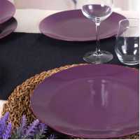 Keramika Purple Aegean Serving Plate 25 Cm 6 Pieces