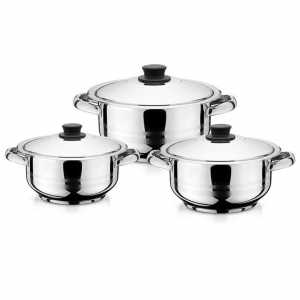 Arian Large Cookware Set 6 Pieces 22-24-26 Cm