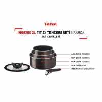 Tefal Ingenio XL Titanium 1X Cookware Set 5 Pieces