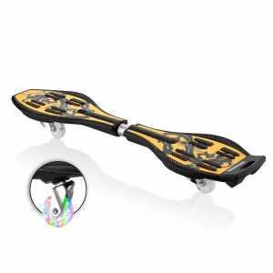Waveboard Skateboard - Black-Yellow