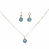 Necklace And Earring Set Assortment Blue