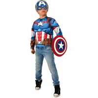 Kaptan Amerika Çocuk Tek Üst Kostümü