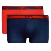 Emporio Armani Men's Boxer 2-pack Navy Blue Red