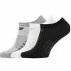 New Balance N624-3EU 3'lü Unisex Çorap Siyah-Beyaz, S