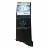 Silk & Blue Erkek İnce Yünlü Çorap Siyah Antrasit