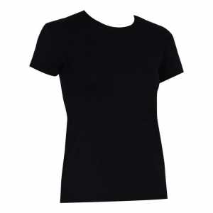 Women's Basic T-Shirt Silk&Blue - Black, L