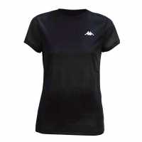 Kappa Kadın Sporcu T-Shirt Siyah