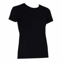 Silk & Blue Kadın Basic T-shirt Siyah