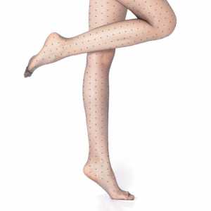 Doremi Kadın Desenli Külotlu Çorap Fit1 Ten