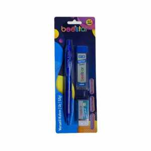 Beestar Versatil Pen+Nib+Eraser Set Blue