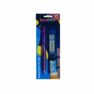Beestar Versatil Pen+Nib+Eraser Set Purple