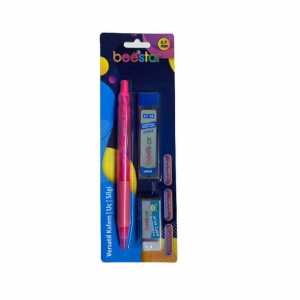 Beestar Versatil Pen+Nib+Eraser Set Pink