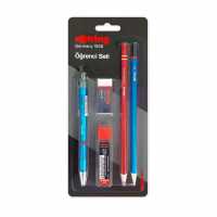 Rotring Pen Set, Visuclick 07 nib, 2B nib, eraser, pencil, red stylus