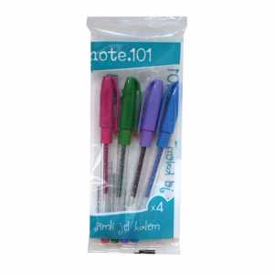Note 101 Glitter Ballpoint Pen 4pcs