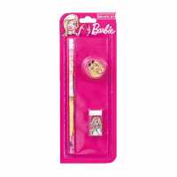 Barbie Lisanslı Kalem Silgi Kalemtraş Seti