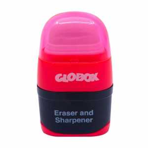 Globox Pencil Sharpener Eraser Set Fuchsia