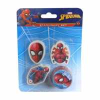 Spiderman 3 Silgi + Kalemtraş Seti Mavi