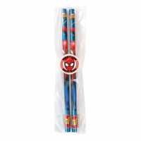 Spiderman Licensed Set of 2 Pencils and Erasers
