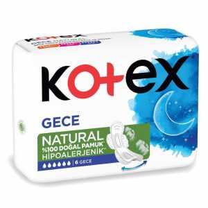 Kotex Natural Sanitary Pad Ultra Night 6 Pack
