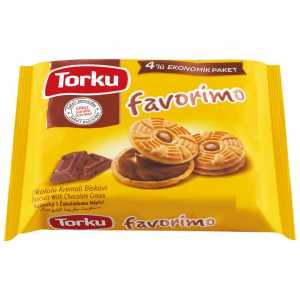 Torku Favorimo Biscuits with Chocolate Cream 4x76 G