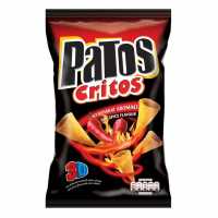 Patos Critos Chips Corn Hot Spicy 115 G