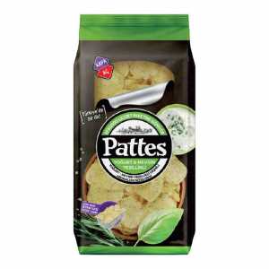 Pattes Cips Patates Yoğurt Mevsim Yeşillikli Çeşnili Aromalı 100 G
