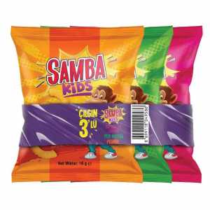 Samba Cips Mısır Fıstık/Peynir/Biftek 3X16 G