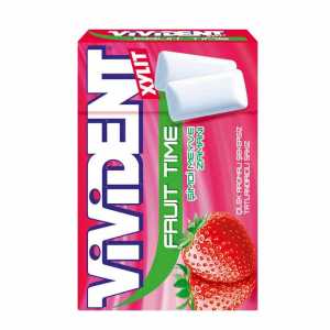 Vivident Gum Dragee Strawberry Flavor 22,4 G