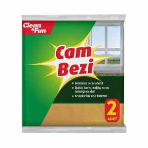 Clean & Fun 30X40 Cm Cam Bezi 2 Adet