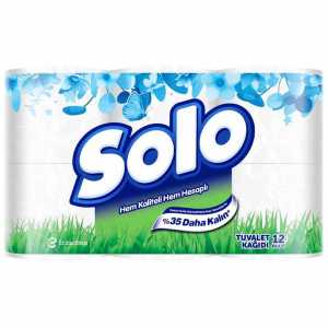 Solo Tuvalet Kağıdı Çift Katlı 12'li