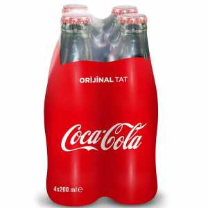 Coca Cola Carbonated Drink Coke 4x200 Ml