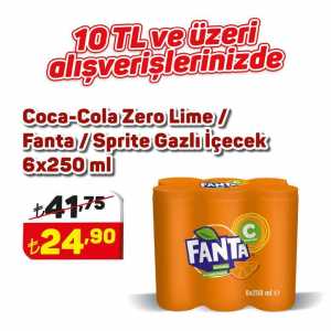 Fanta Carbonated Drink Fruity 6X250 Ml