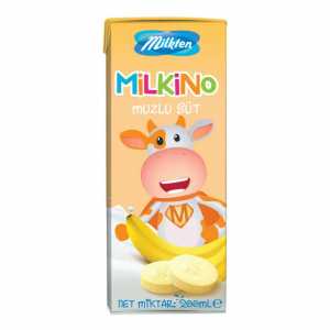 Milken Milkino Milk with Banana (1% Fat) 200 Ml