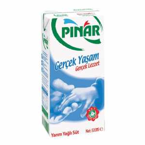 Pınar Süt Yarım Yağlı 500 Ml