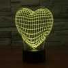 3D Sihirli Kalp Şeklinde Lamba