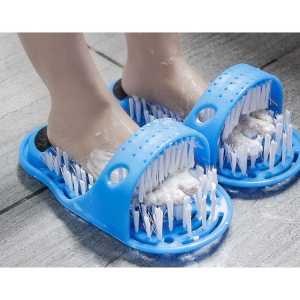 Bathroom Foot Washing Slippers With Pumice Stone Suction Cup