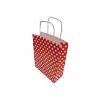 Bag Kraft Small Size Red Points 19X24 P25-16