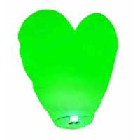 Wish Lantern With Heart Model 80X80 Cm Green Pk1 Kl200