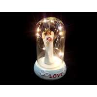 Angel Trinket in a Led Lighted Dome