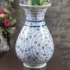 Seramik Çini İşlemeli El Yapımı Vazo