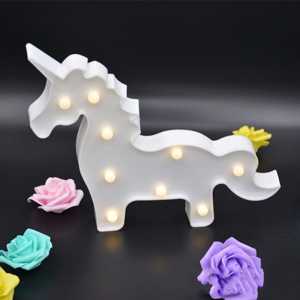 Wholesale 3D Battery Powered Unicorn Led Lamp