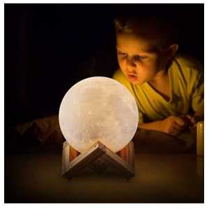 Toptan 3D Standlı Ay Gece Lambası 15 cm
