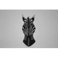 Toptan Ahşap Zebra Kafası Mask