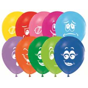 Wholesale Smiling Face Printed Balloon 100 Pcs