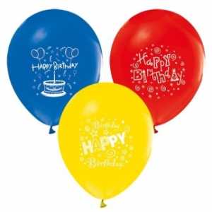 Wholesale Happy Birthday Printed Balloon 16 Pcs