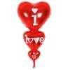 Toptan I Love You Yazılı Kalp Folyo Balon