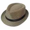 Toptan Piti Kareli Renkli Kumaş Fötr Erkek Şapkası