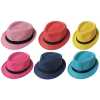Toptan Renkli Hasır Fötr Şapka 12 renk